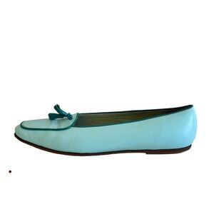 Lilly Pulitzer teal/ blue/ Green Leather loafers Leather Size 9